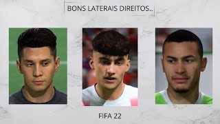 Fifa 22  Top 10 Laterais Direitos com FACE REAL para o seu MODO CARREIRA [upl. by Arretahs]