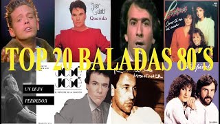 TE LO PIDO POR FAVOR MIX TOP 20 BALADAS EN ESPAÑOL 80S DJ DEL REAL db [upl. by Agarhs]