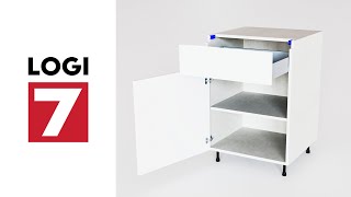 Mueble bajo cajón 1puerta gola · Meuble bas 1tiroir 1 porte gola · Gola base cabinet 1drawer 1 door [upl. by Bilow134]