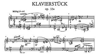 Schoenberg Klavierstück Op 33a Pollini [upl. by Ninel160]