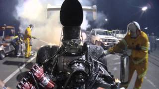 Mark Sheehan staging lanes fire at the Perth Motorplex 2213 includes onboard GoPro footage [upl. by Lola]