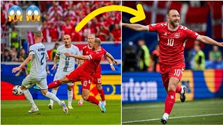 🇩🇰 Christian Eriksen goal vs Slovenia commentary in Denmark vs Slovenia EURO 2024 🇩🇰🇸🇪 [upl. by Akselav]