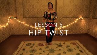 Belly Dance Tutorial For Beginners How to Do A Hip Twists  Lesson 5 with Meher Malik [upl. by Reiter]