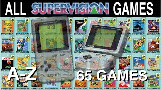 All Watara Supervision Games AZ  65 GAMES [upl. by Meryl]