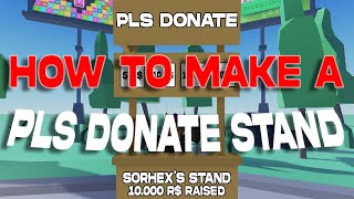 How To Make A PLS DONATE DONATION STAND  Roblox Studio [upl. by Clough]