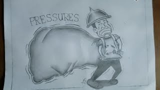 Editorial Cartooning about pressures l Cantillano Fam Vlogs l Editorial Cartooning [upl. by Omura]