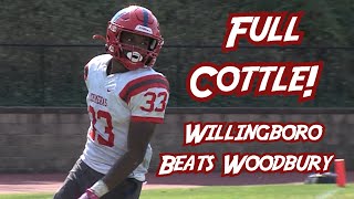 Willingboro 43 Woodbury 30  West Jersey Football League  Mekhi Cottle 3 TDs for Chimeras [upl. by Oranneg413]