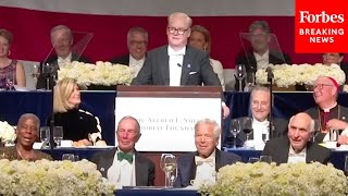 They Staged A Coup Jim Gaffigan Roasts Democrats Over Biden Withdrawal At Al Smith Dinner [upl. by Elleinahc]