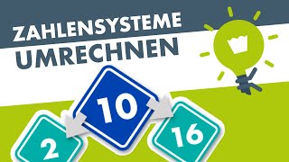 ZAHLENSYSTEME UMRECHNEN TEIL 2 einfach erklärt Dezimal Binär Hexadezimal [upl. by Amlez]