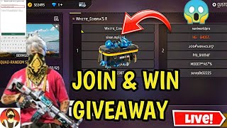 FREE FIRE LIVE CUSTOM ROOM GIVEAWAY  FF LIVE TEAM CODE GIVEAWAY  FF LIVE GIVEAWAY DJ ALOK FF LIVE [upl. by Riane]