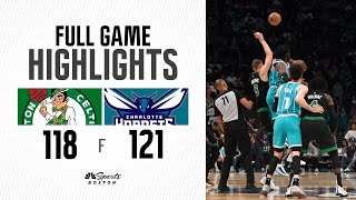 HIGHLIGHTS Celtics cant close out Hornets in frustrating 121118 overtime loss to end road trip [upl. by Katya]