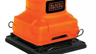 Lixadeira Orbital BlackDecker BS200 laranja 60Hz 200W 127V uso prático [upl. by Muffin]