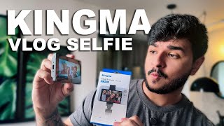 O MELHOR EQUIPAMENTO PARA VLOG tela kingma vlog selfie [upl. by Rattray466]