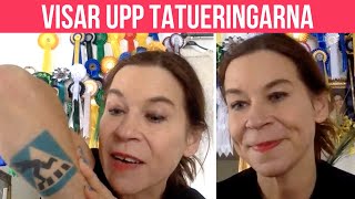 Caroline af Ugglas visar upp sina tatueringar ”Har andra på rövenquot [upl. by Arlene871]