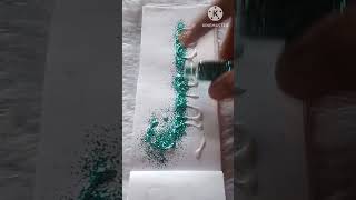 beautiful name Simran with glue and glitter viral art trendingvideo [upl. by Strawn97]