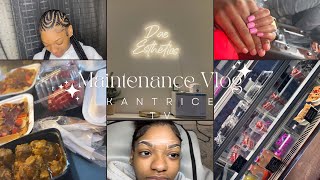 I GOT ALICIA KEYS BRAIDS  BEAUTY MAINTENANCE VLOG  HAIR NAILS EYEBROWS amp NEW JAMAICAN SPOT [upl. by Lewak]