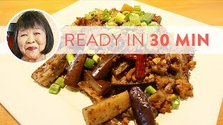 Chinese Eggplant with Pork  Ready in 30 Minutes  Linda Anusasananan [upl. by Calvin52]