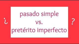 ¿Pasado SIMPLE o IMPERFECTO  Past SIMPLE vs Past CONTINUOUS [upl. by Amati]