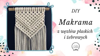 MAKRAMA DLA POCZĄTKUJĄCYCH  DIY krok po kroku [upl. by Ittocs661]