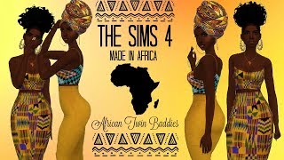 AFRICAN TWIN BADDIES 💛 The Sims 4 CAS [upl. by Ikila]