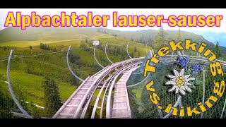 Mountain Coaster Alpbachtaler lausersauser Sommer Rodelbahn Alpine Coaster POV Onride [upl. by Leinahtam]