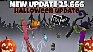 Playing the new Halloween melon sandbox update [upl. by Ahsahtan491]