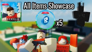 Arsenal ALL CLASSIC ITEMS Showcase Roblox The Classic Event [upl. by Proudlove]