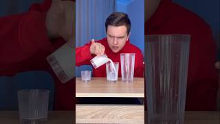 Milk and Glass Magic Trick Challenge 🤗🤣 shorts song trending milk [upl. by Ahsitak]