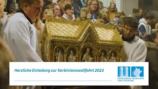 Herzliche Einladung zur Korbinianswallfahrt 2023 [upl. by Ixel]