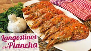 LANGOSTINOS A LA PLANCHA CON AJO Y PEREJIL 🦐 [upl. by Kinny433]