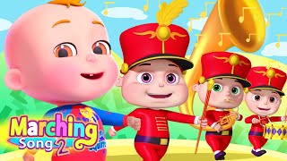 Marching Song amp More Nursery Rhymes amp Kids Songs  Cartoon Animation For Children  Demu Gola Rhymes [upl. by Purington]