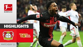 Bayer 04 Leverkusen  Union Berlin 40  Highlights  Matchday 11 – Bundesliga 202324 [upl. by Katha]