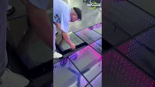 Installing led dance floor is so easy leddancefloor djfloor ledfloor usa [upl. by Yeznil]