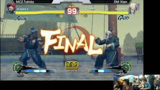 MCZ Tokido vs DM Xian quotRunnin Setsquot  Exorcise Your Inner Raging Demon SSF4 AE 2012 [upl. by Merril]