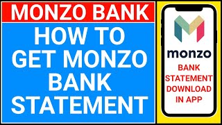 how to get monzo statement  how to download monzo bank statement [upl. by Farika]