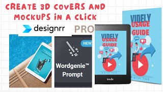 Designrr Pro Review  Create Stunning 3D eBook Covers and get the Chatgpt powered wordgenie prompt [upl. by Bevash]