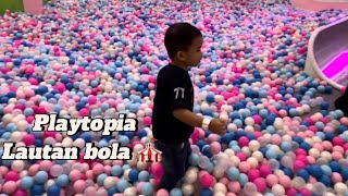 Main di playtopia 👦 playtopia playground anakanak mainananak mandibola perosotan [upl. by Allan]