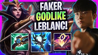 FAKER IS GODLIKE WITH LEBLANC MID  T1 Faker Plays Leblanc Mid vs Sylas  Season 2024 [upl. by Iralam229]