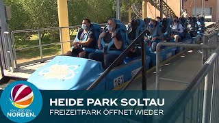 Heide Park Soltau Freizeitpark darf wieder öffnen [upl. by Ahtabat55]