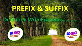 Prefix and Suffix in English Grammar [upl. by Rafaello280]