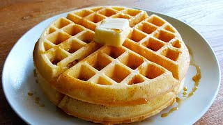 Crispy and Fluffy Waffles Recipe with Sweet Rice Flour [upl. by Ahsinelg279]