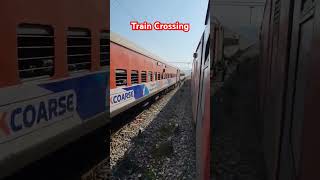 Train Crossing  High Speed Train  train raillife traintravel trainlife trainjourney india [upl. by Nosnaj68]