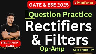 🎯GATE amp ESE 2025ECEEIN ANALOG Question Practice SeriesDiode CircuitsRectifiers amp Filters⌛ [upl. by Yenitsed]