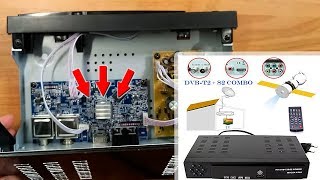 Combo DVB T2  S2 HD Satellite TV Receiver  Unboxing amp disassembly  Тюнер Т2  S2 HD Combo [upl. by Bambie]