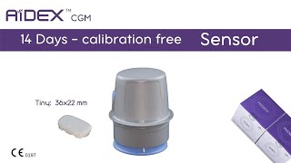 AiDEX Sensor  14 days amp calibration free [upl. by Edac642]