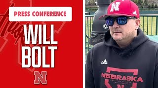 Nebraska baseball head coach Will Bolt previews Big Ten opener at Northwestern I Huskers I GBR [upl. by Oniluap460]