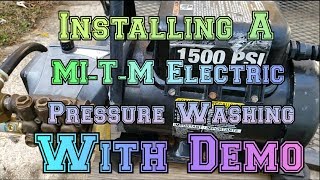 Installing A MITM 1500 PSI Electric Pressure Washer On My Detailing Trailer With MITM Demo [upl. by Airenahs897]