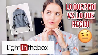 LO QUE PEDÃ VS LO QUE RECIBÃ  HAUL de ROPA CHINA  LIGHT IN THE BOX  Flo Pereira [upl. by Ahsikym80]