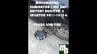 Canadian Tire MotoMaster Eliminator 1400A Booster Pack and Tire Inflator  01119136 [upl. by Khalid]