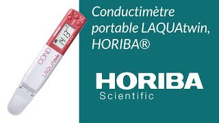 Conductimètre Portable LAQUAtwin HORIBA® [upl. by Yemane251]